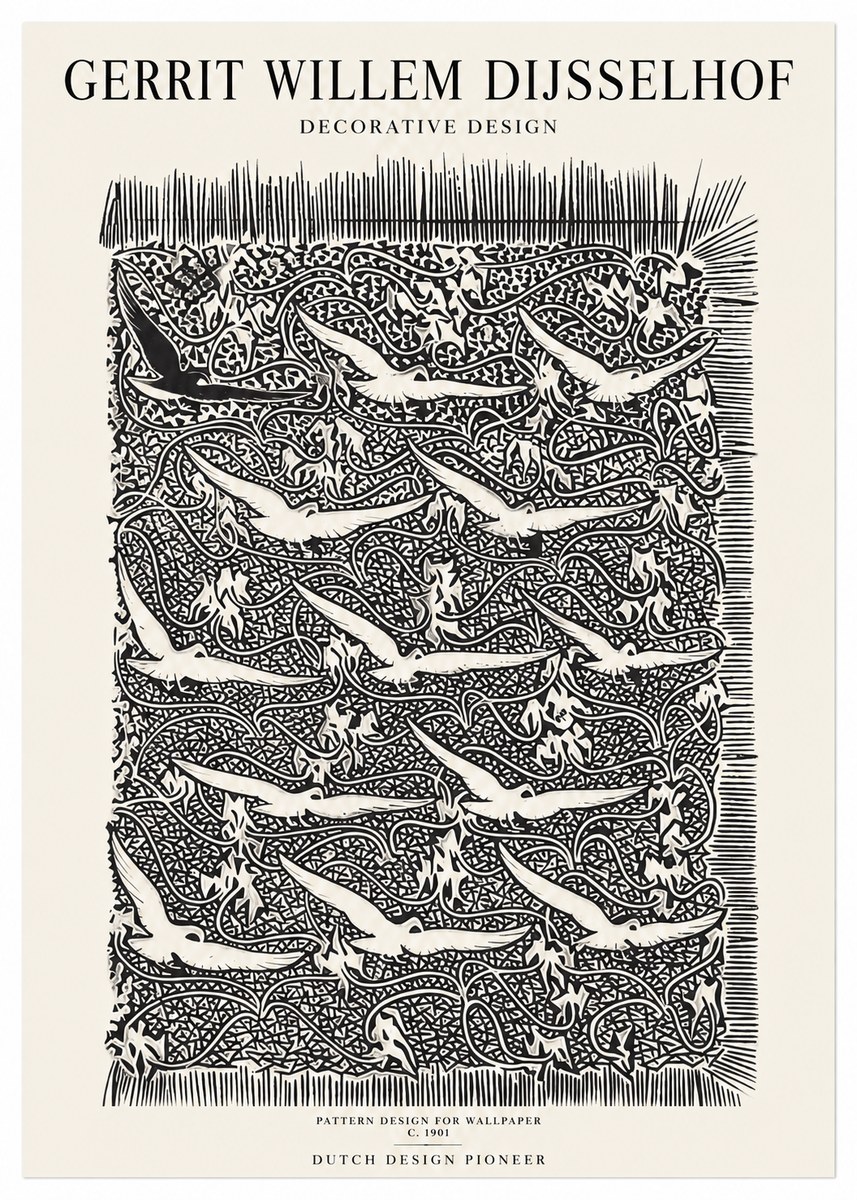 Gerrit Willem Dijsselhof Decorative Design No1 - Juliste