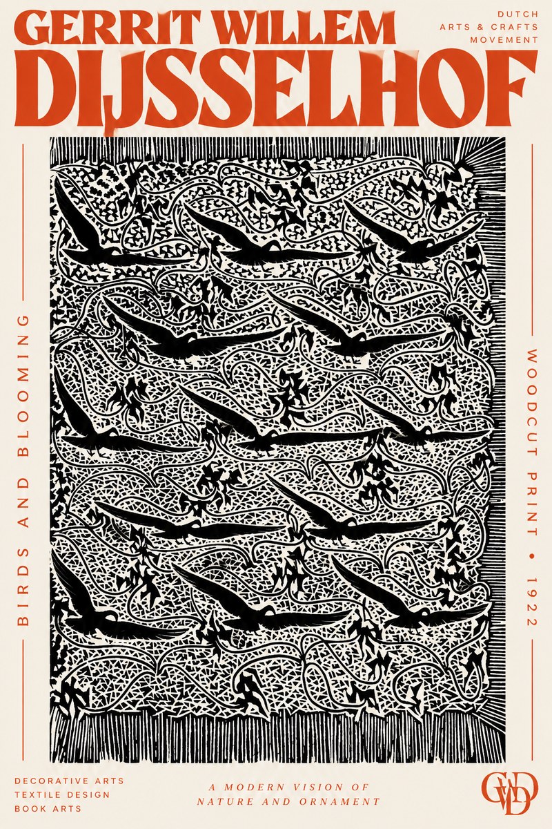 Gerrit Willem Dijsselhof Decorative Design No3 - Juliste
