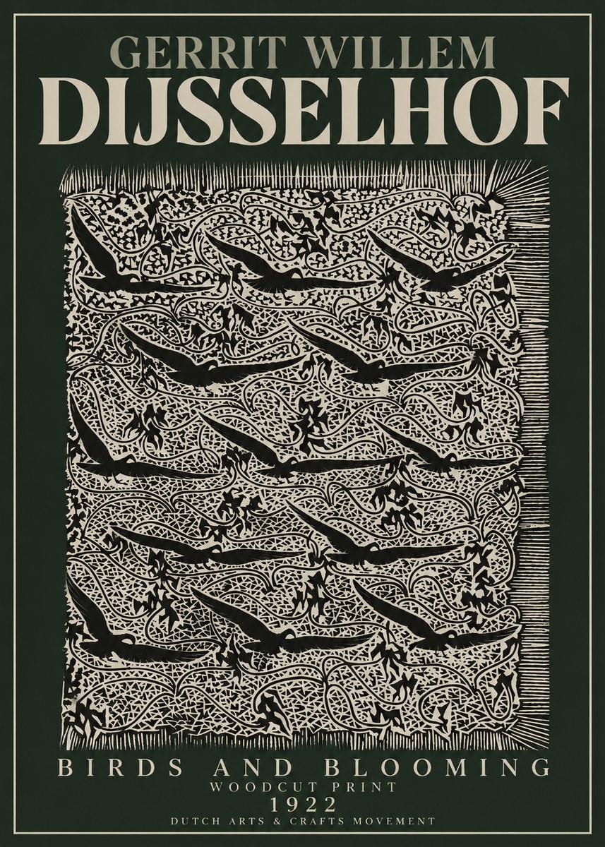 Gerrit Willem Dijsselhof Decorative Design No4 - Juliste