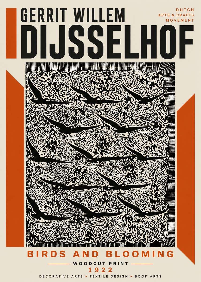 Gerrit Willem Dijsselhof Decorative Design No6 - Juliste