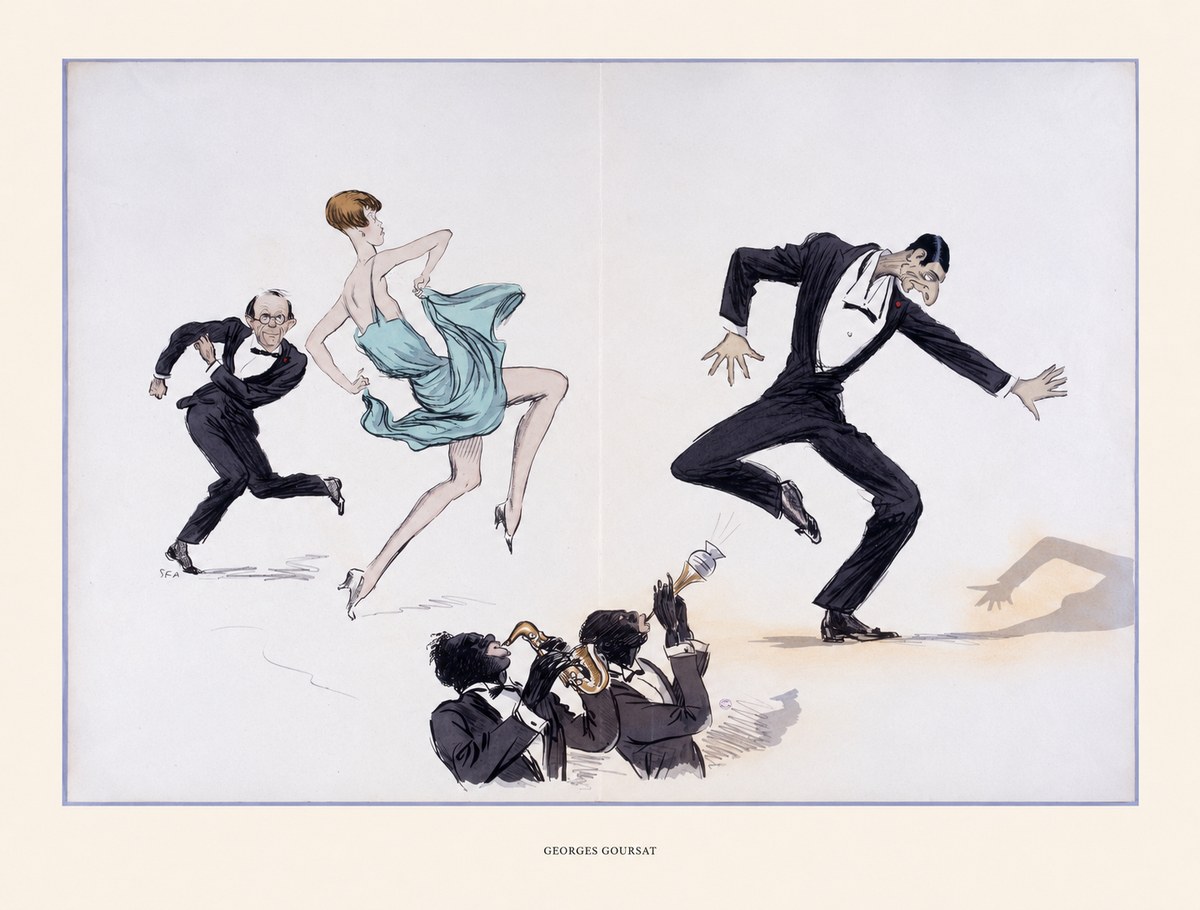 Georges Goursat Jazz Age Revelry No5 - Juliste