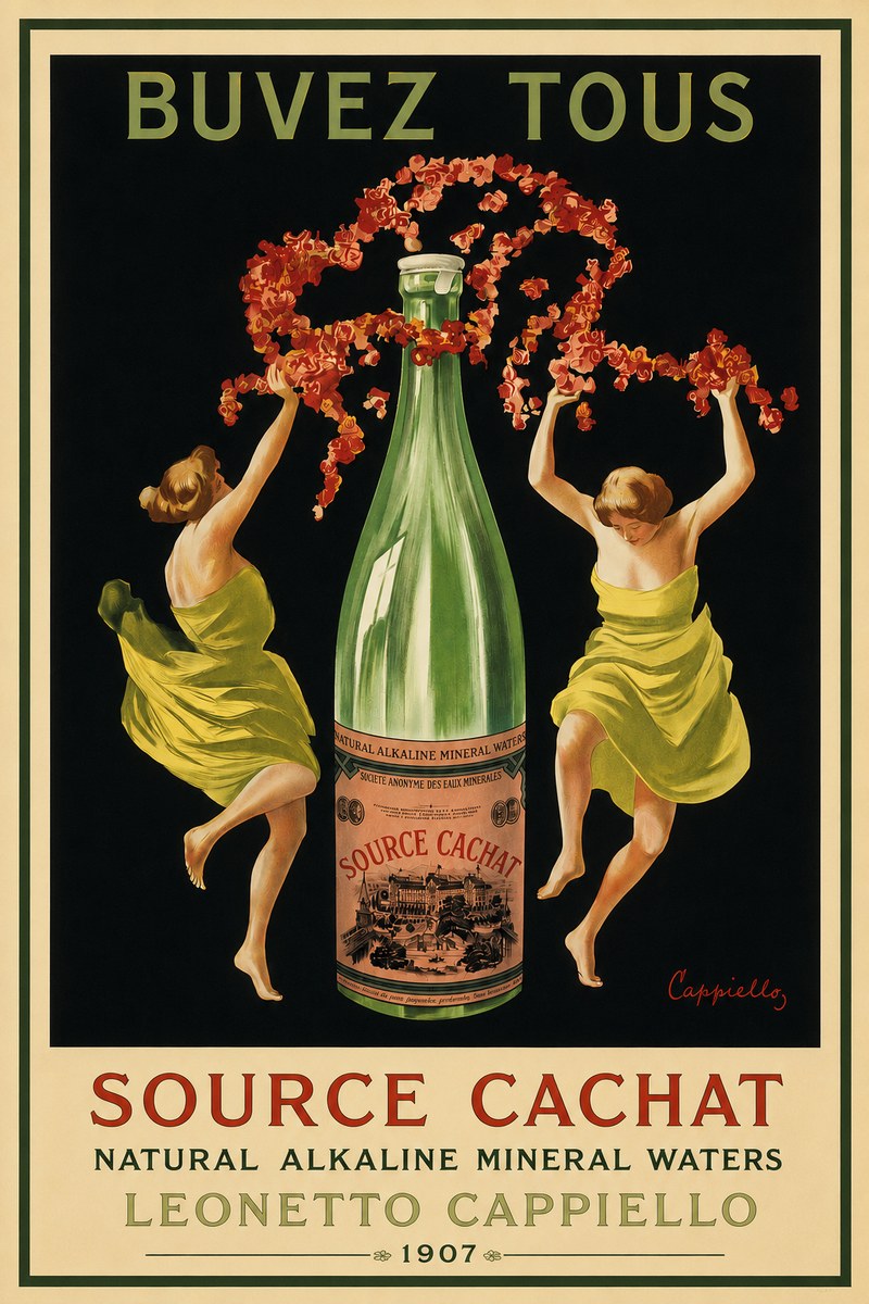Leonetto Cappiello Source Cachat No3 - Juliste