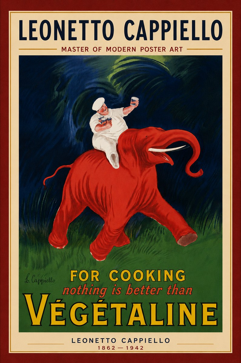 Leonetto Cappiello Végétaline No6 - Juliste