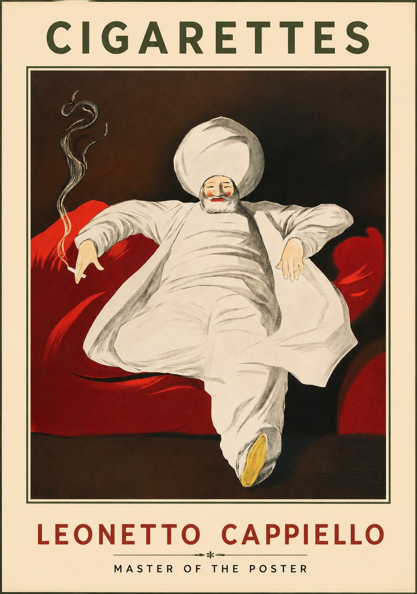 Leonetto Cappiello Cigarettes No2 - Juliste