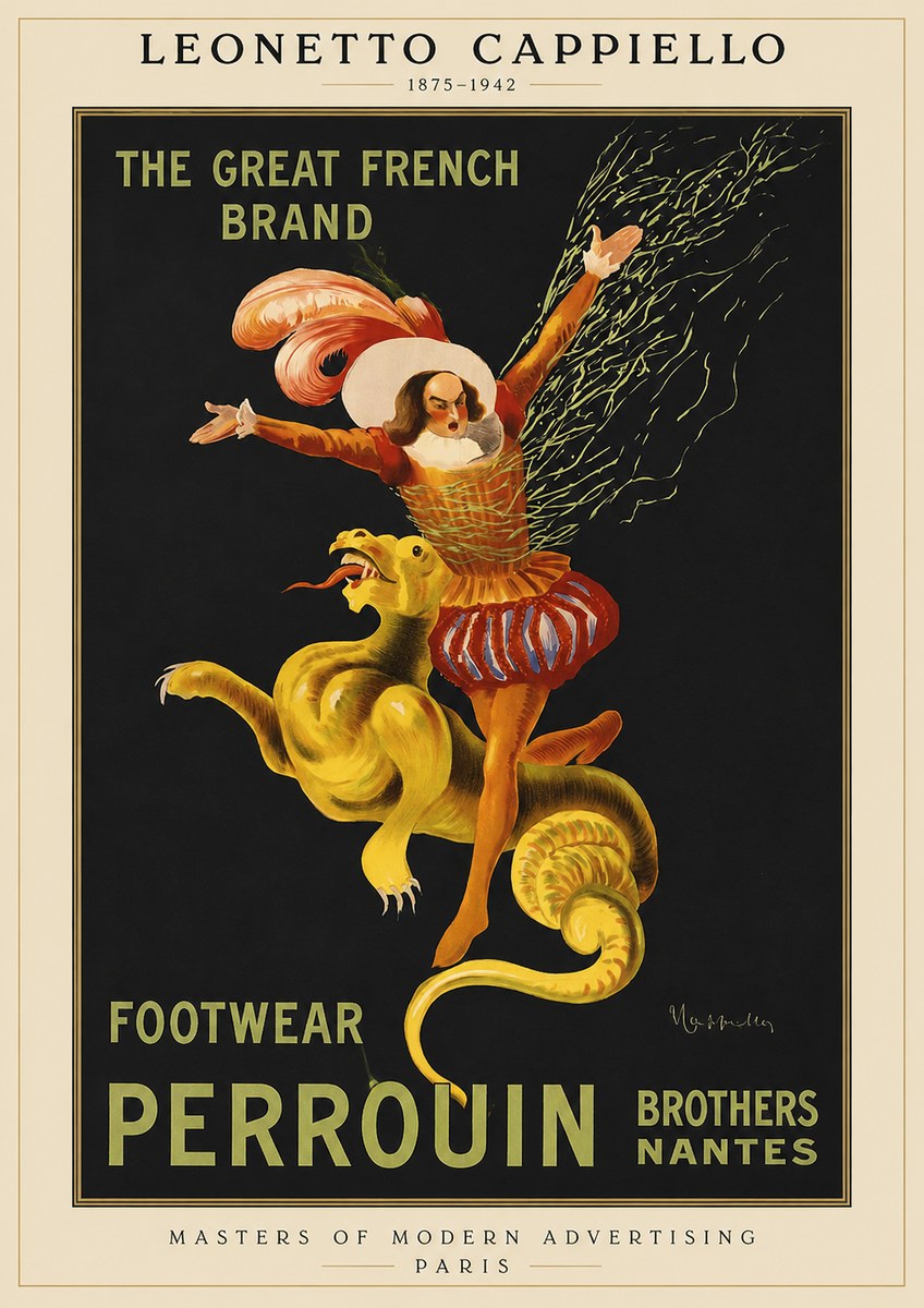 Leonetto Cappiello Footwear Perrouin No1 - Juliste
