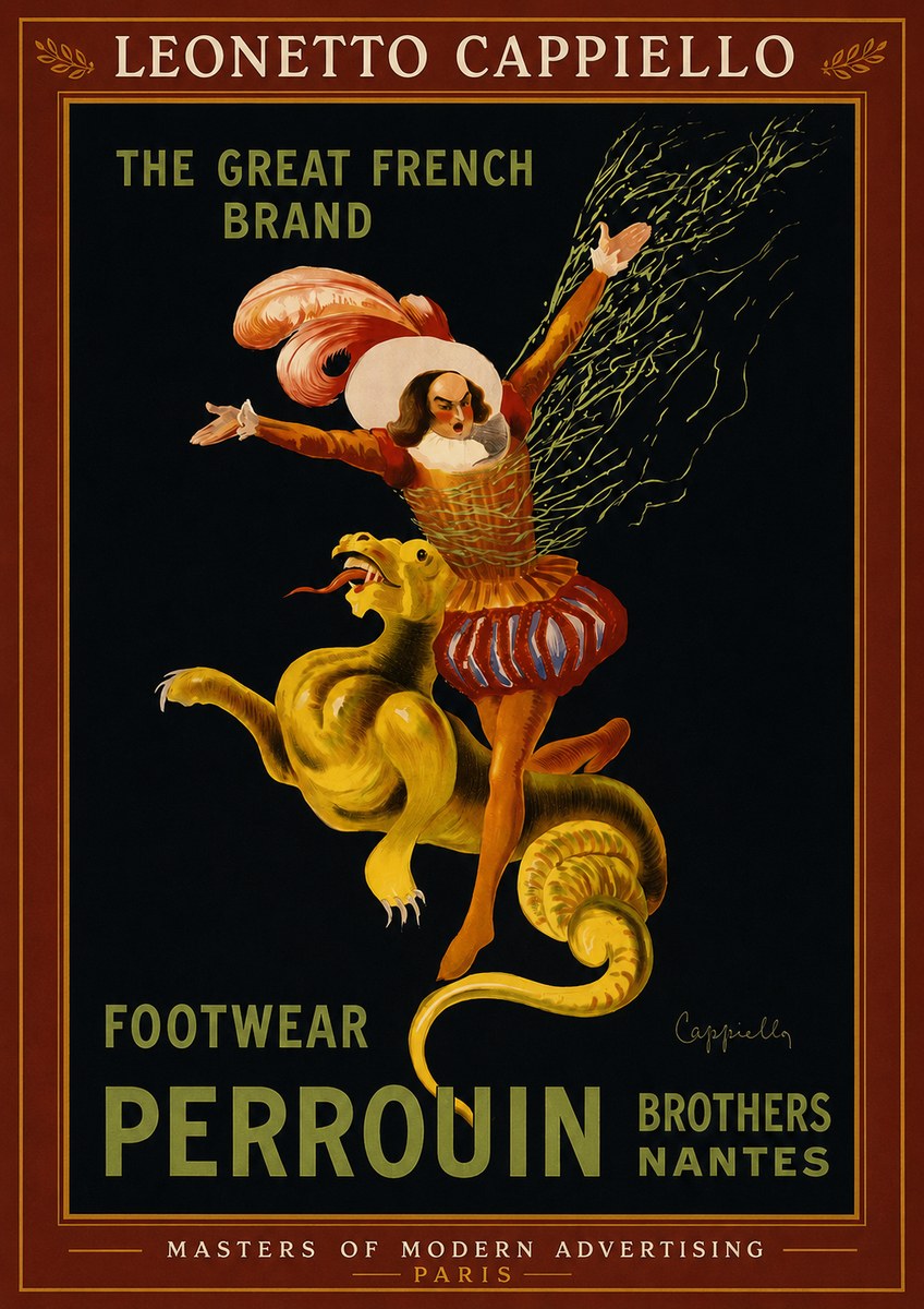 Leonetto Cappiello Footwear Perrouin No2 - Juliste