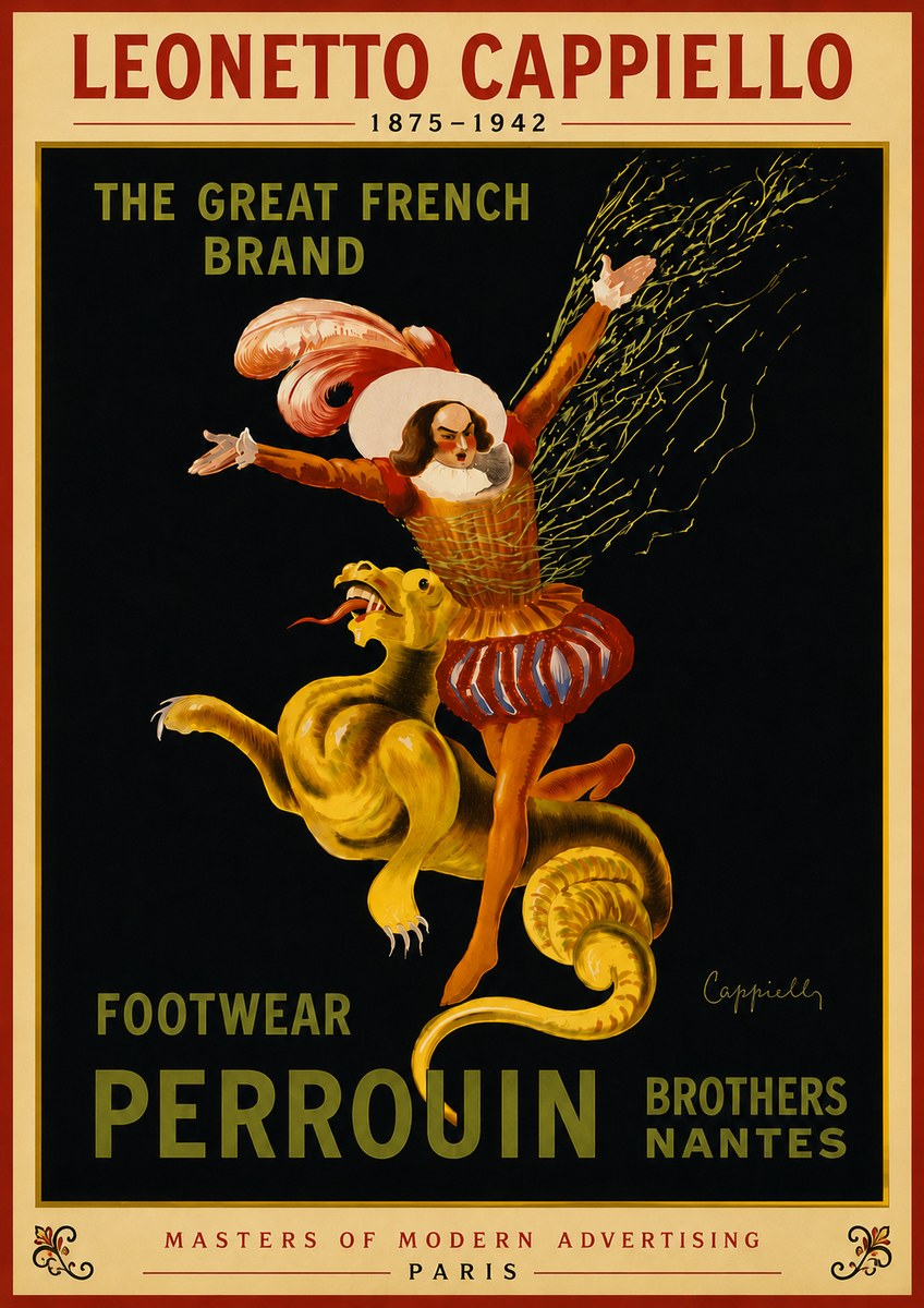 Leonetto Cappiello Footwear Perrouin No6 - Juliste
