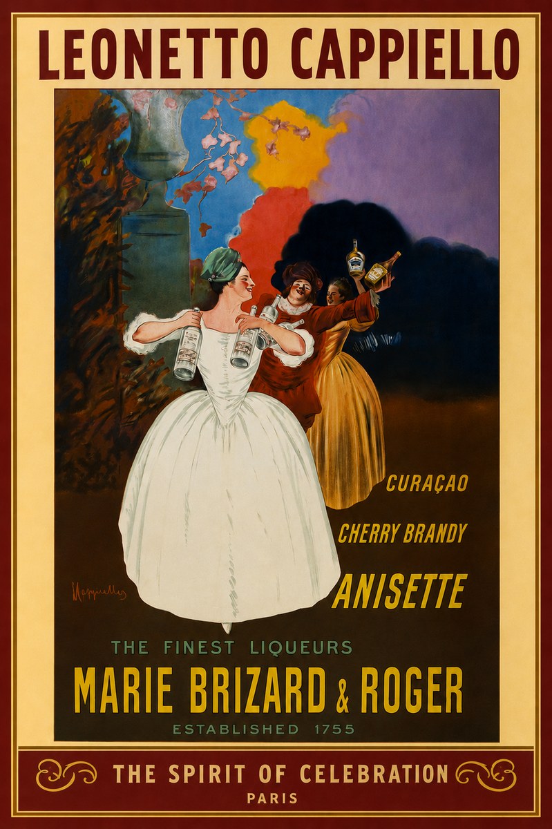 Leonetto Cappiello Marie Brizard & Roger - the Finest Liqueurs No2 - Juliste