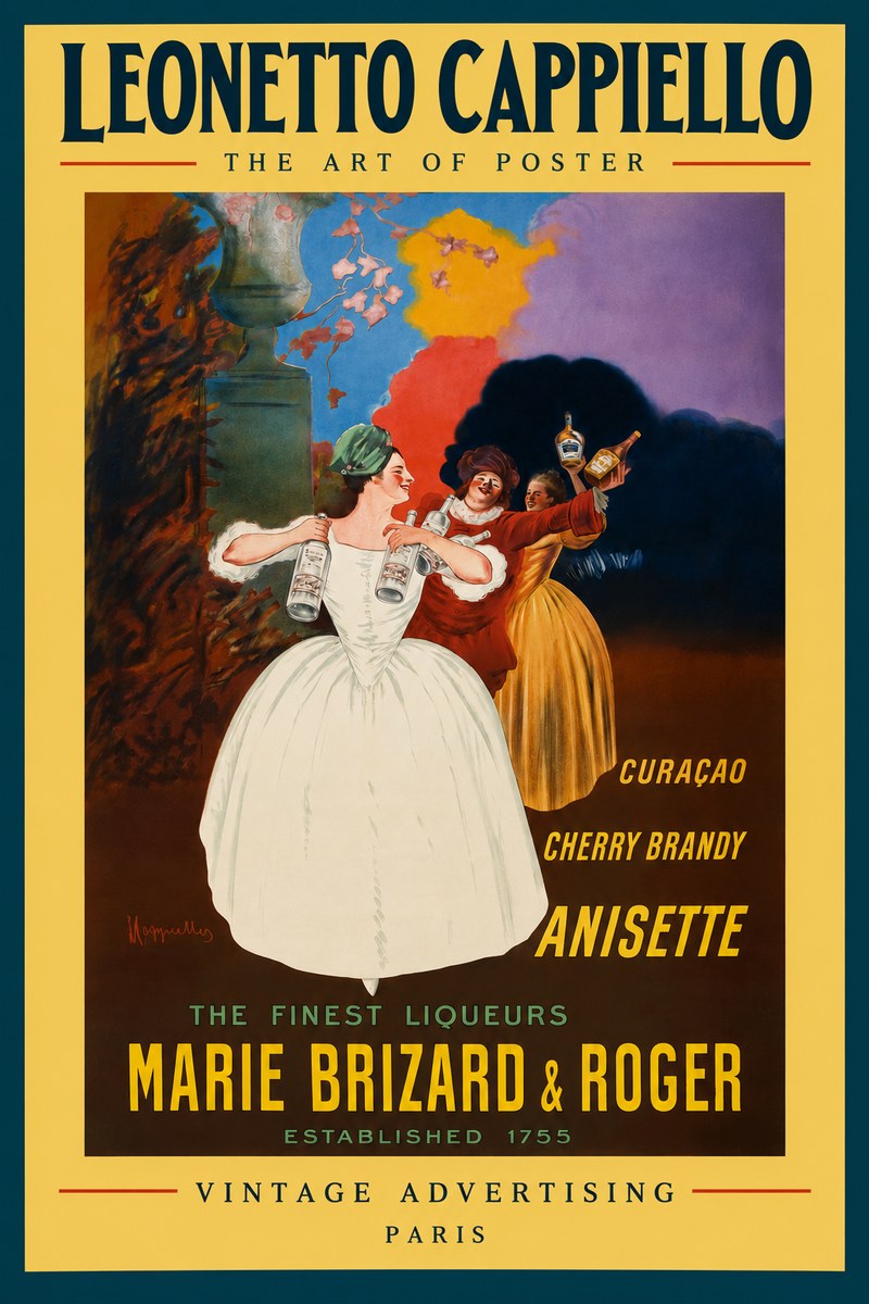 Leonetto Cappiello Marie Brizard & Roger - the Finest Liqueurs No3 - Juliste
