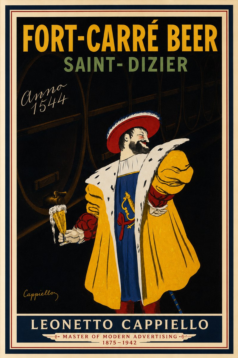 Leonetto Cappiello Fort-carré Beer Saint-dizier No4 - Juliste