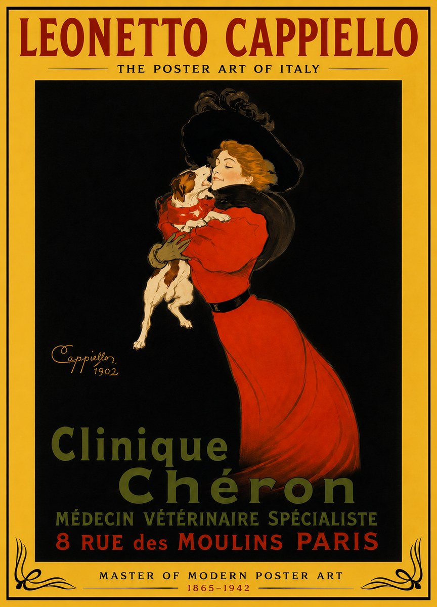 Leonetto Cappiello Clinique Chéron No4 - Juliste