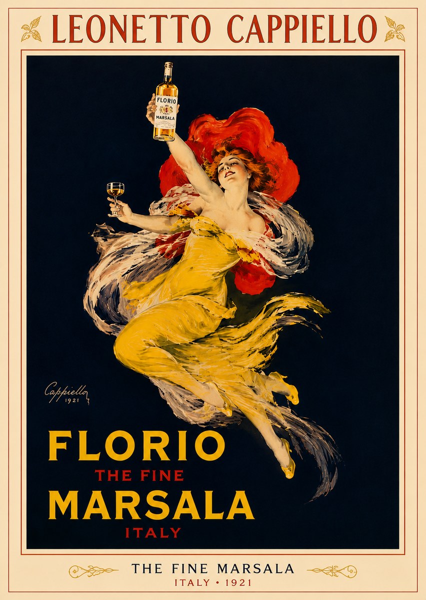 Leonetto Cappiello Florio the Fine Marsala No6 - Juliste