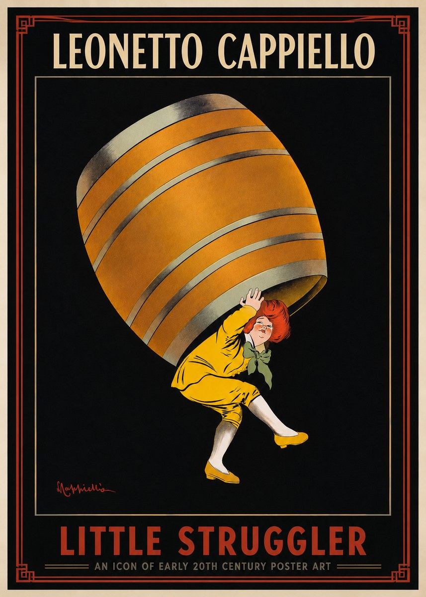 Leonetto Cappiello Little Struggler No3 - Juliste