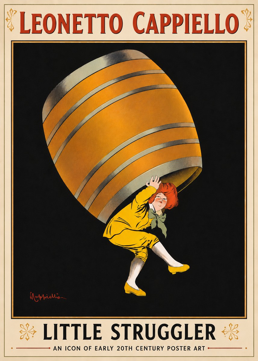 Leonetto Cappiello Little Struggler No6 - Juliste