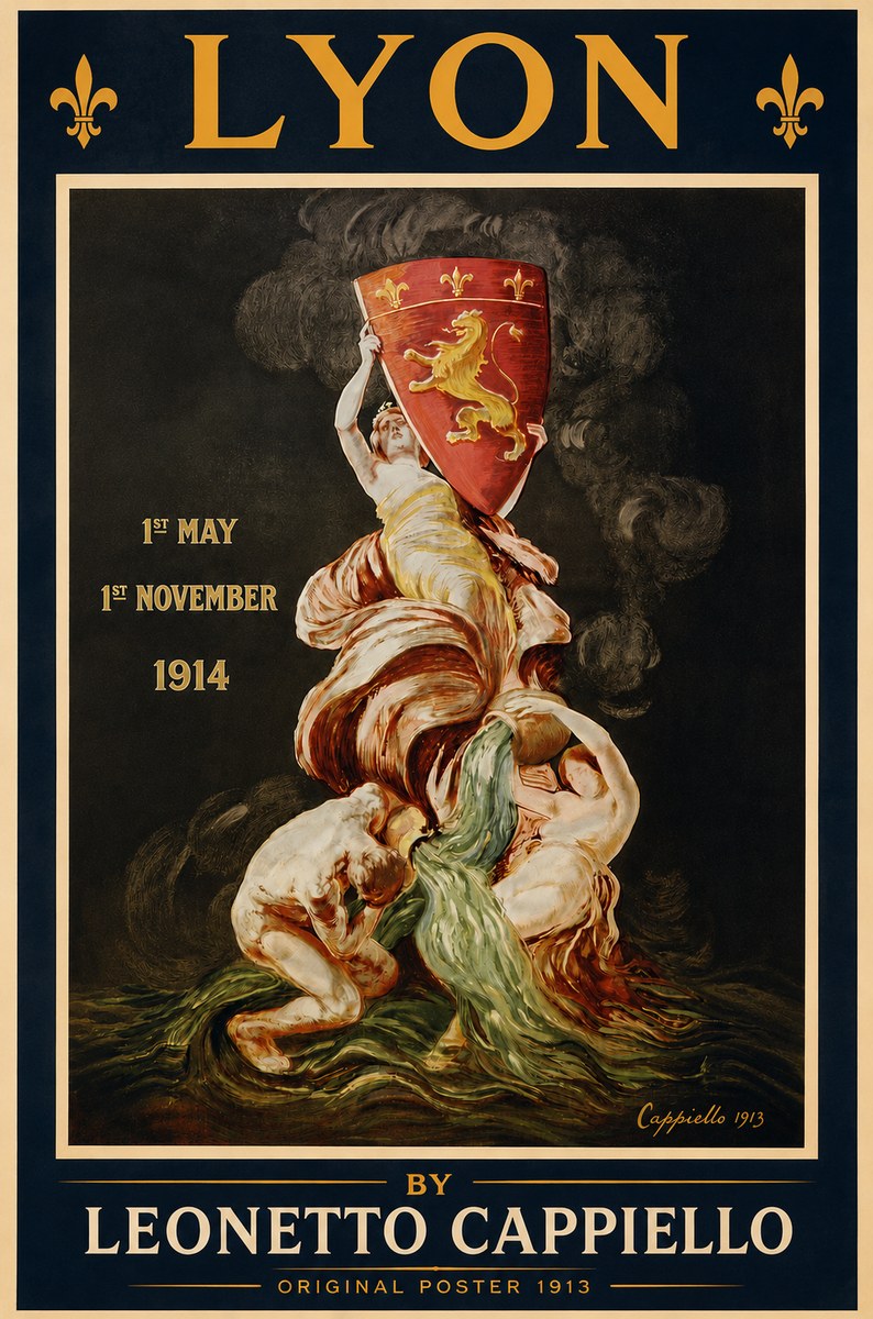 Leonetto Cappiello Lyon No3 - Juliste