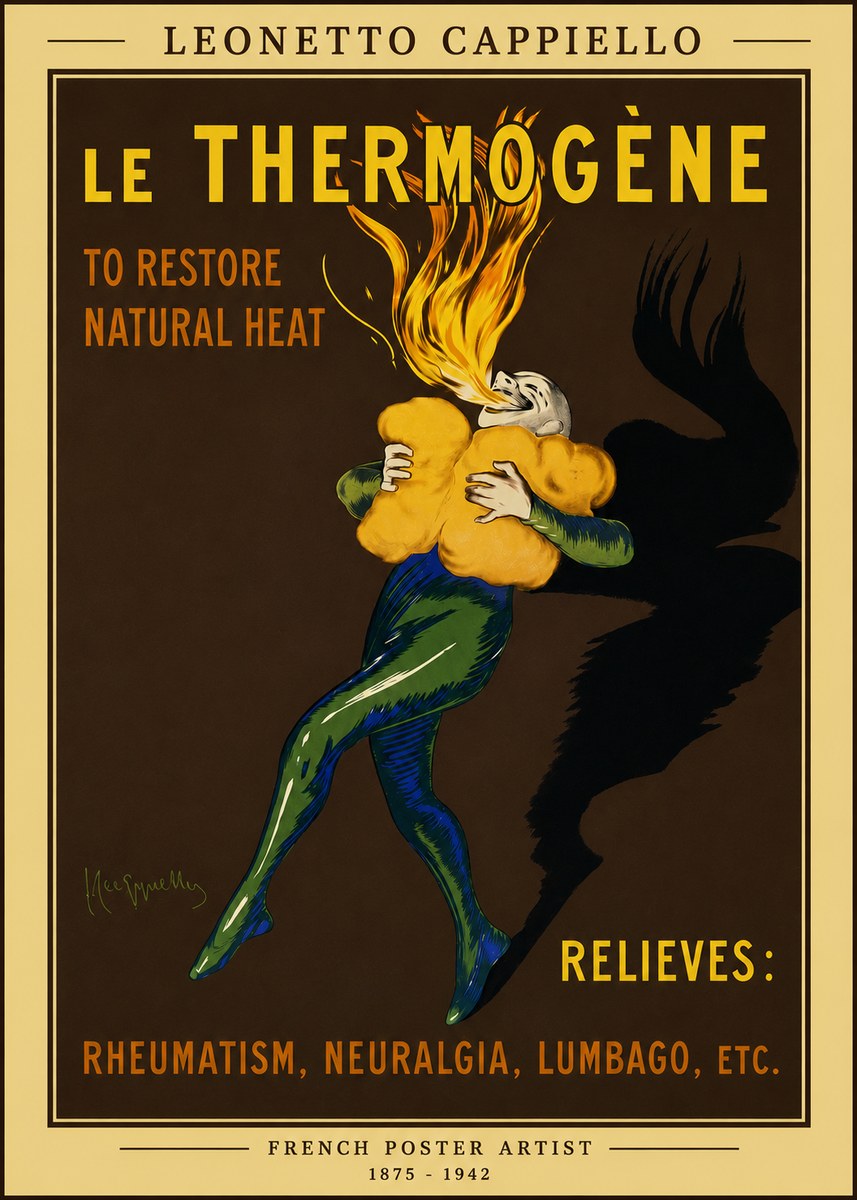 Leonetto Cappiello Le Thermogène No3 - Juliste