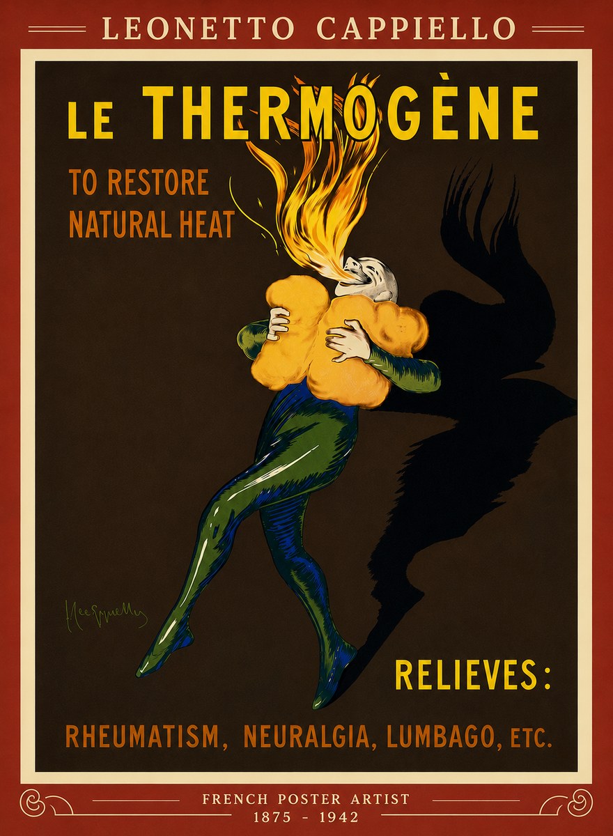 Leonetto Cappiello Le Thermogène No6 - Juliste