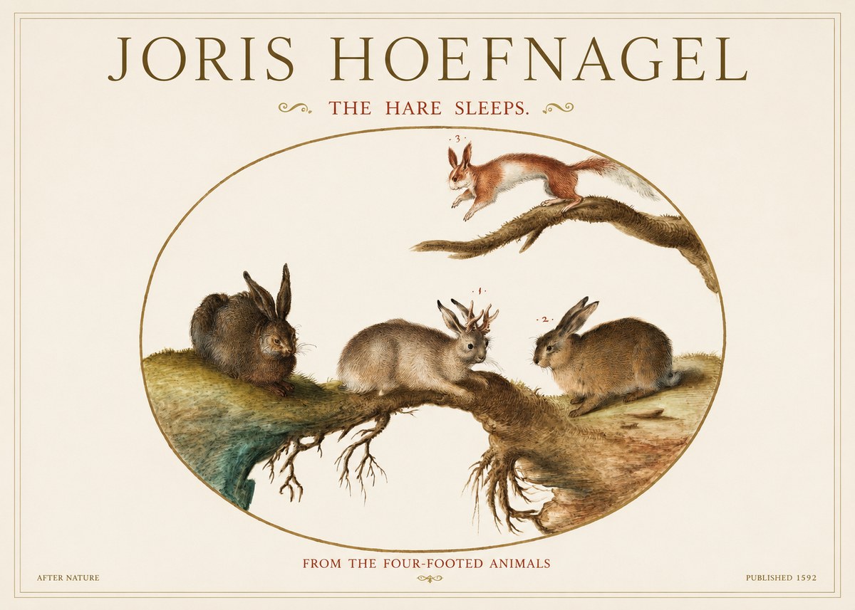 Joris Hoefnagel Lepvs Dormit No3 - Juliste