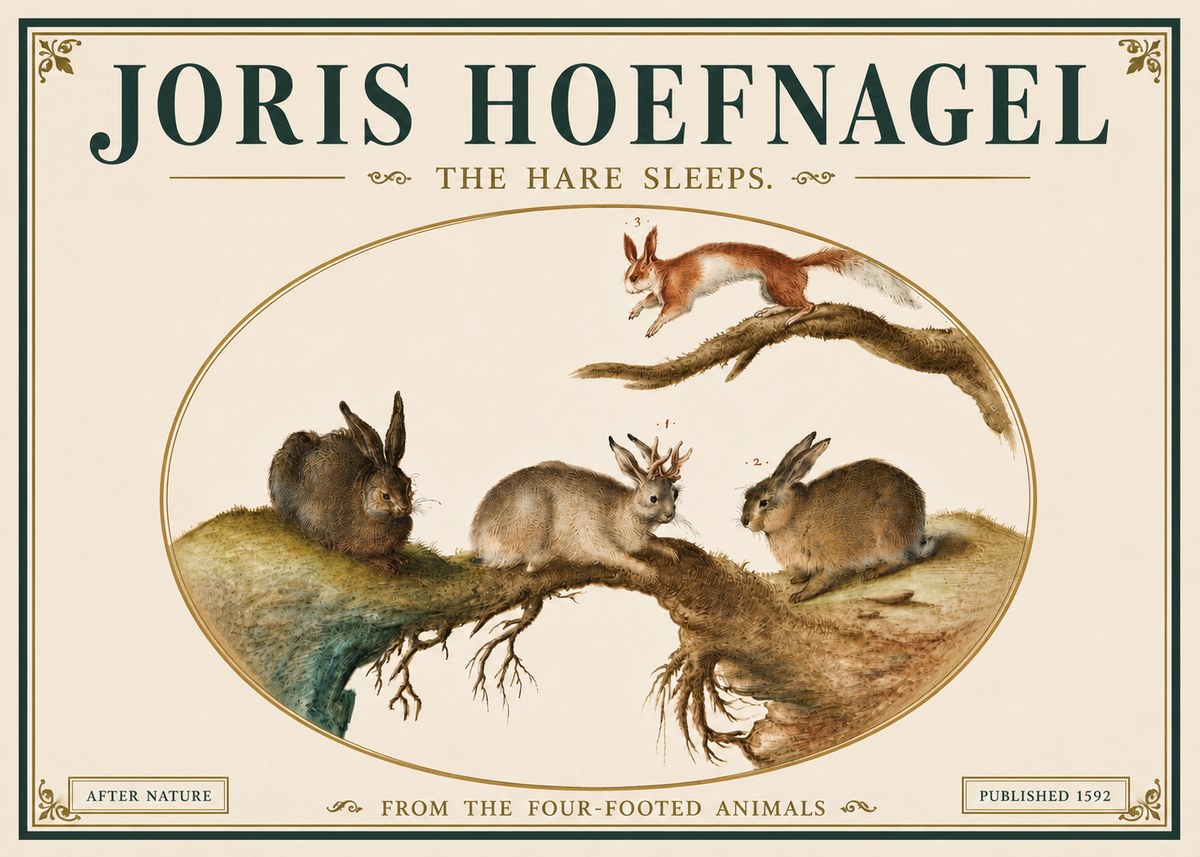 Joris Hoefnagel Lepvs Dormit No6 - Juliste