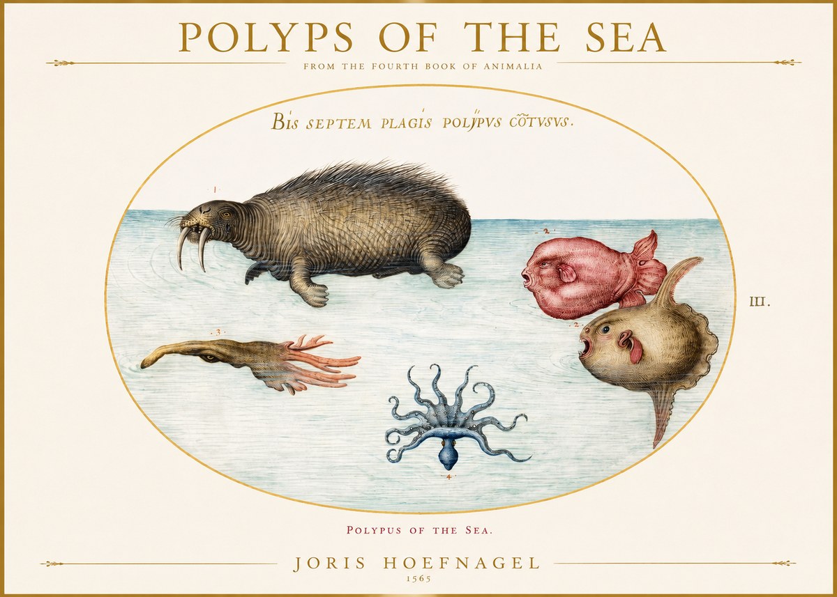 Joris Hoefnagel Polyps of the Sea No1 - Juliste