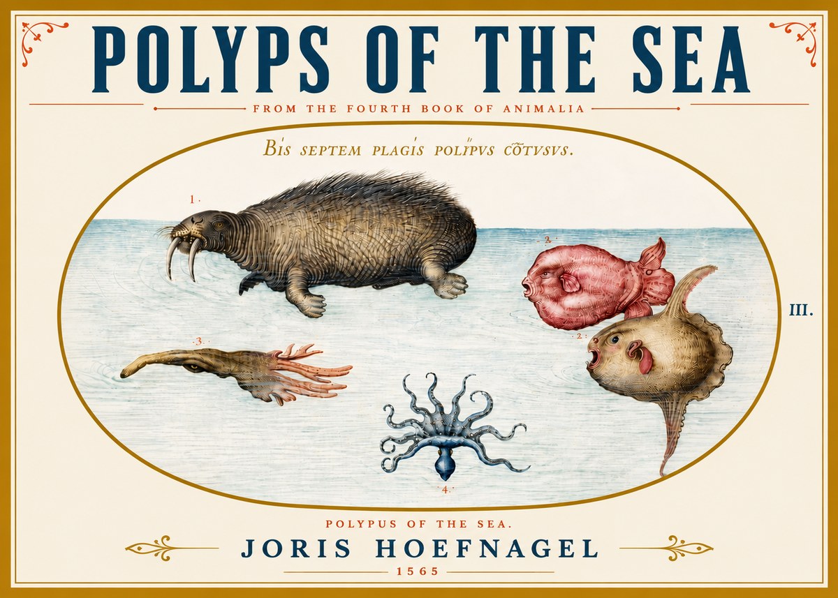 Joris Hoefnagel Polyps of the Sea No5 - Juliste