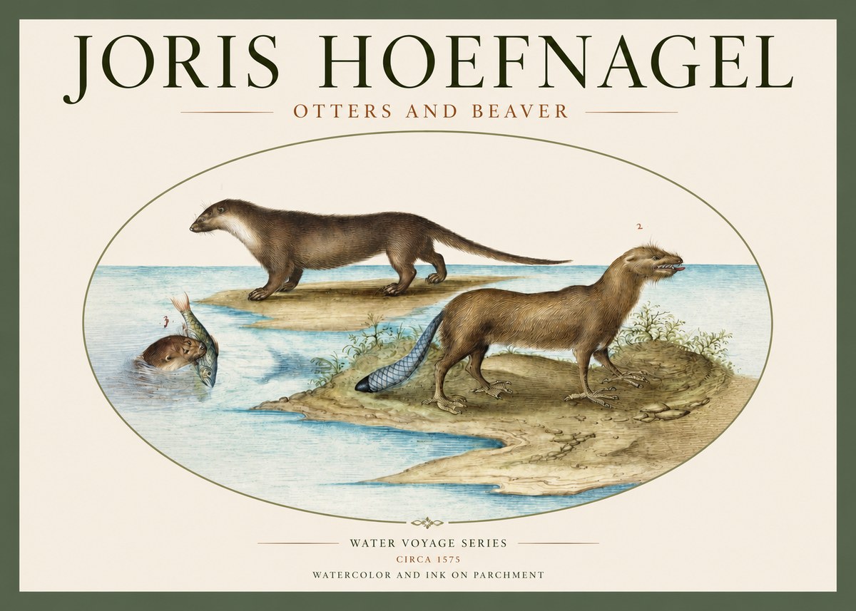 Joris Hoefnagel The Four-footed Creatures No3 - Juliste