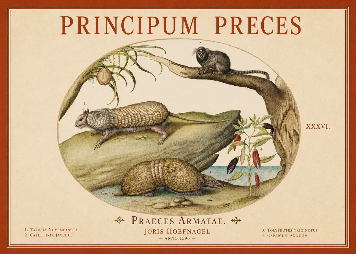 Joris Hoefnagel Praeces Armatae. No4 - Juliste