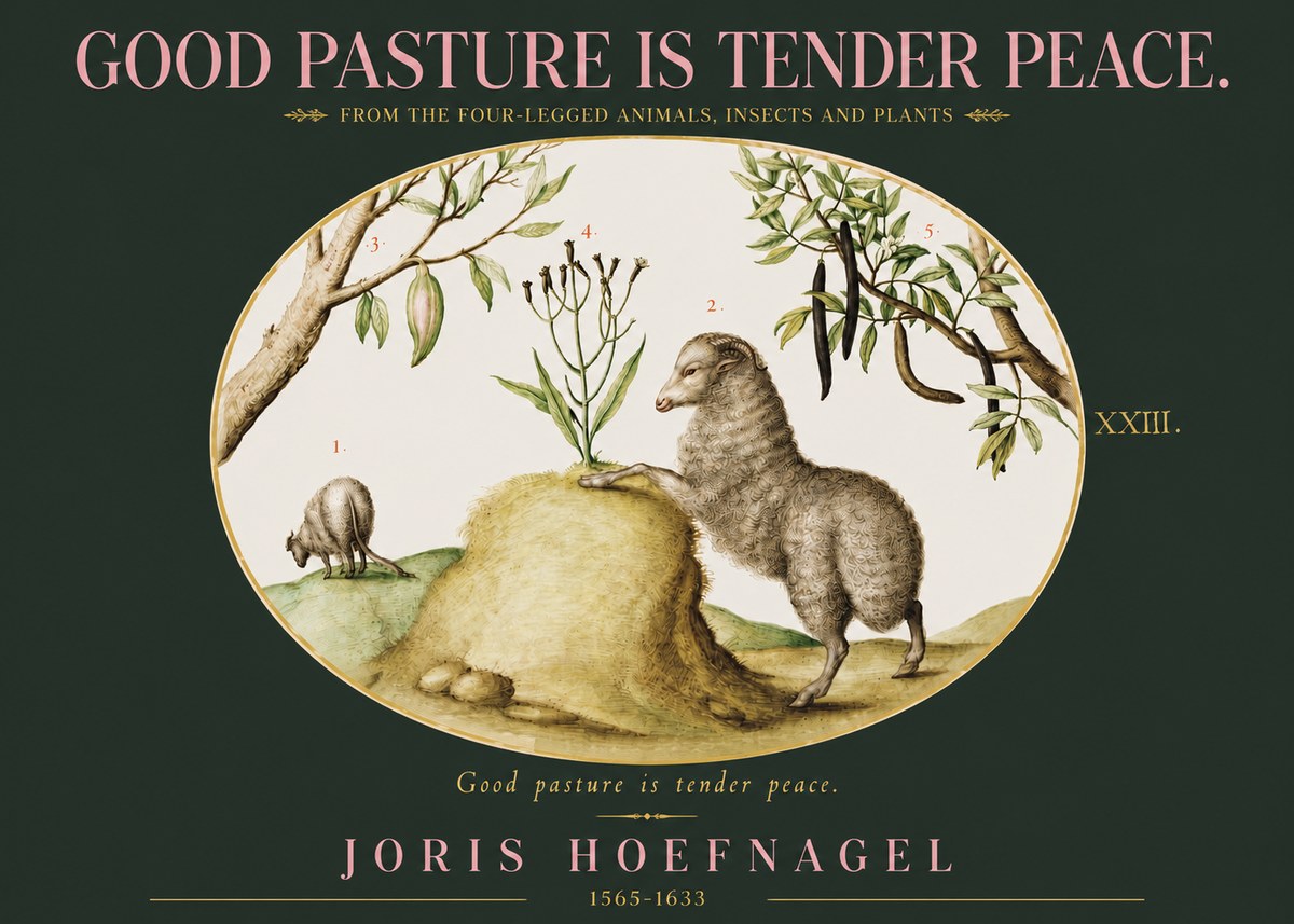 Joris Hoefnagel Good Pasture Is Tender Peace. No3 - Juliste