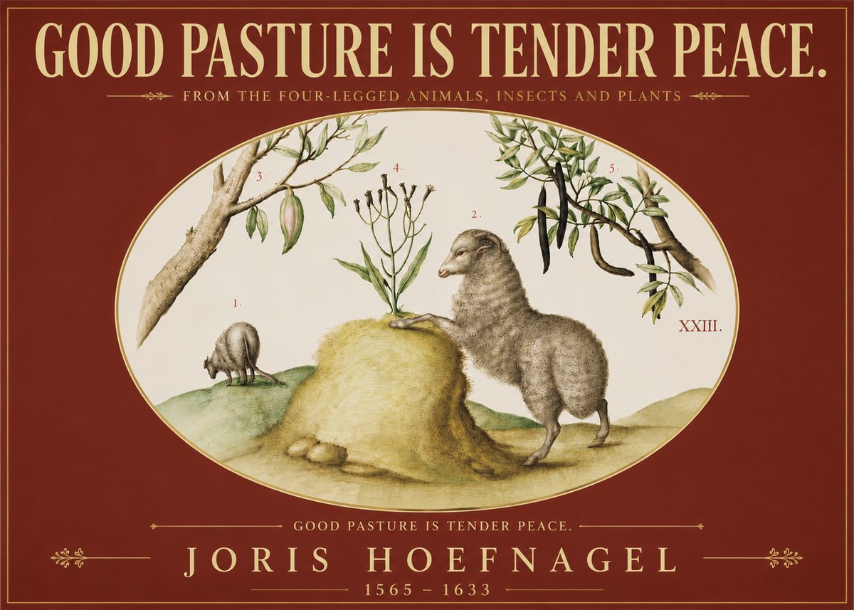 Joris Hoefnagel Good Pasture Is Tender Peace. No5 - Juliste