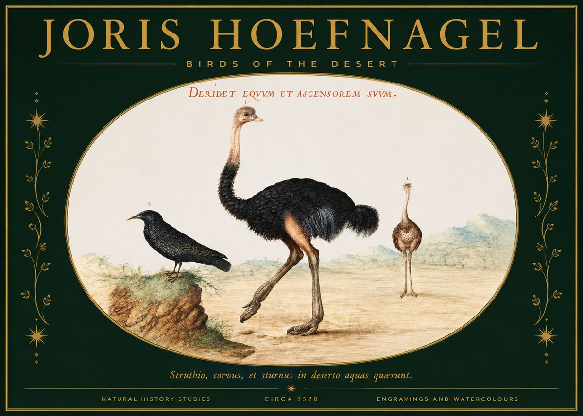 Joris Hoefnagel Birds of the Desert No2 - Juliste