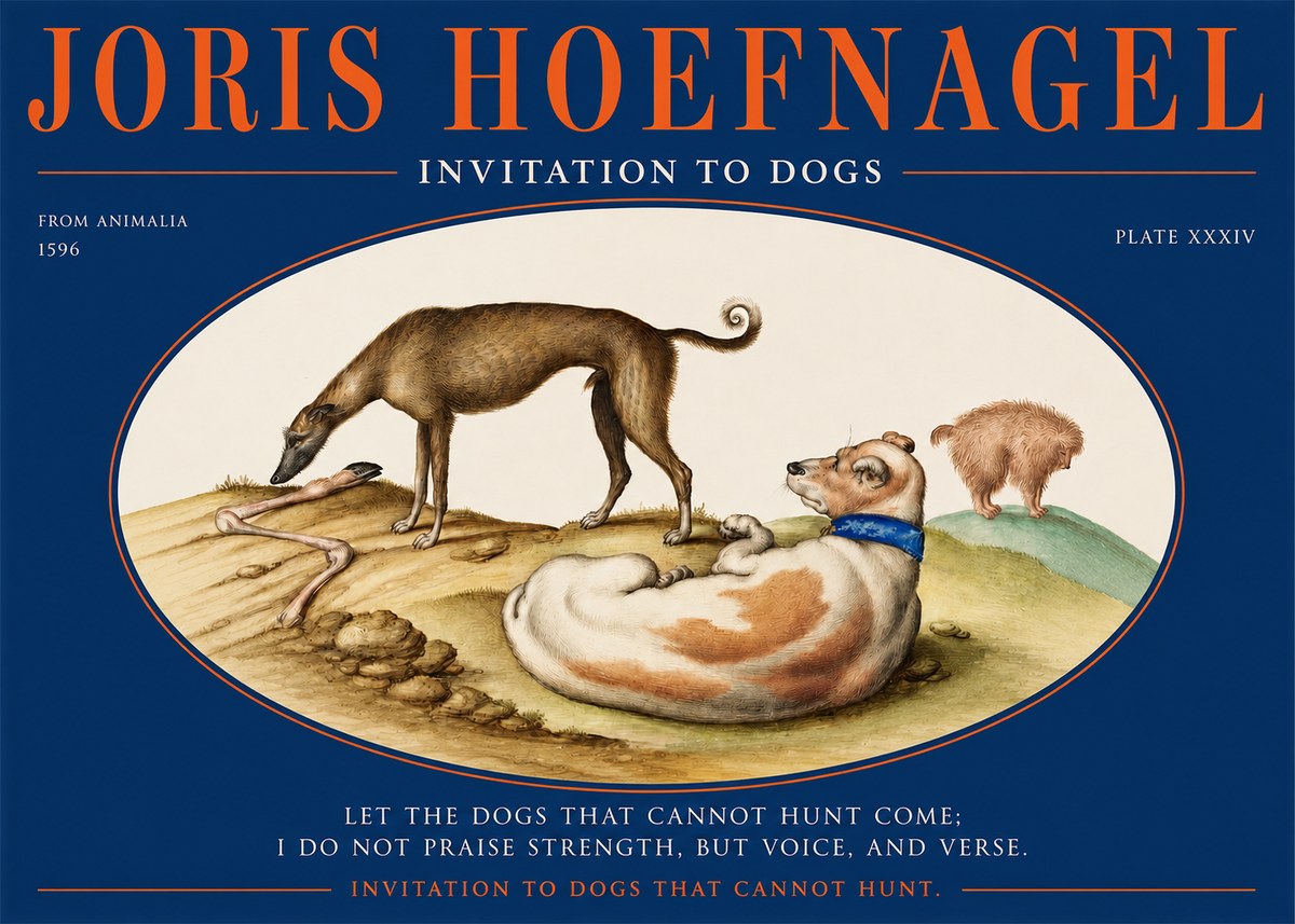 Joris Hoefnagel Invitation to Dogs No2 - Juliste