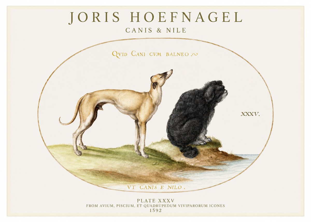 Joris Hoefnagel Neither Can a Dog Live in Baths No2 - Juliste