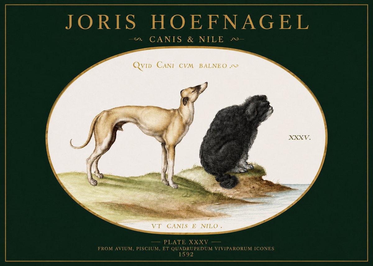 Joris Hoefnagel Neither Can a Dog Live in Baths No3 - Juliste