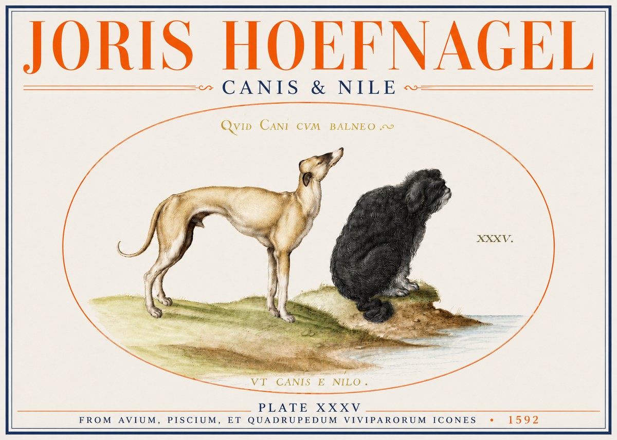 Joris Hoefnagel Neither Can a Dog Live in Baths No4 - Juliste