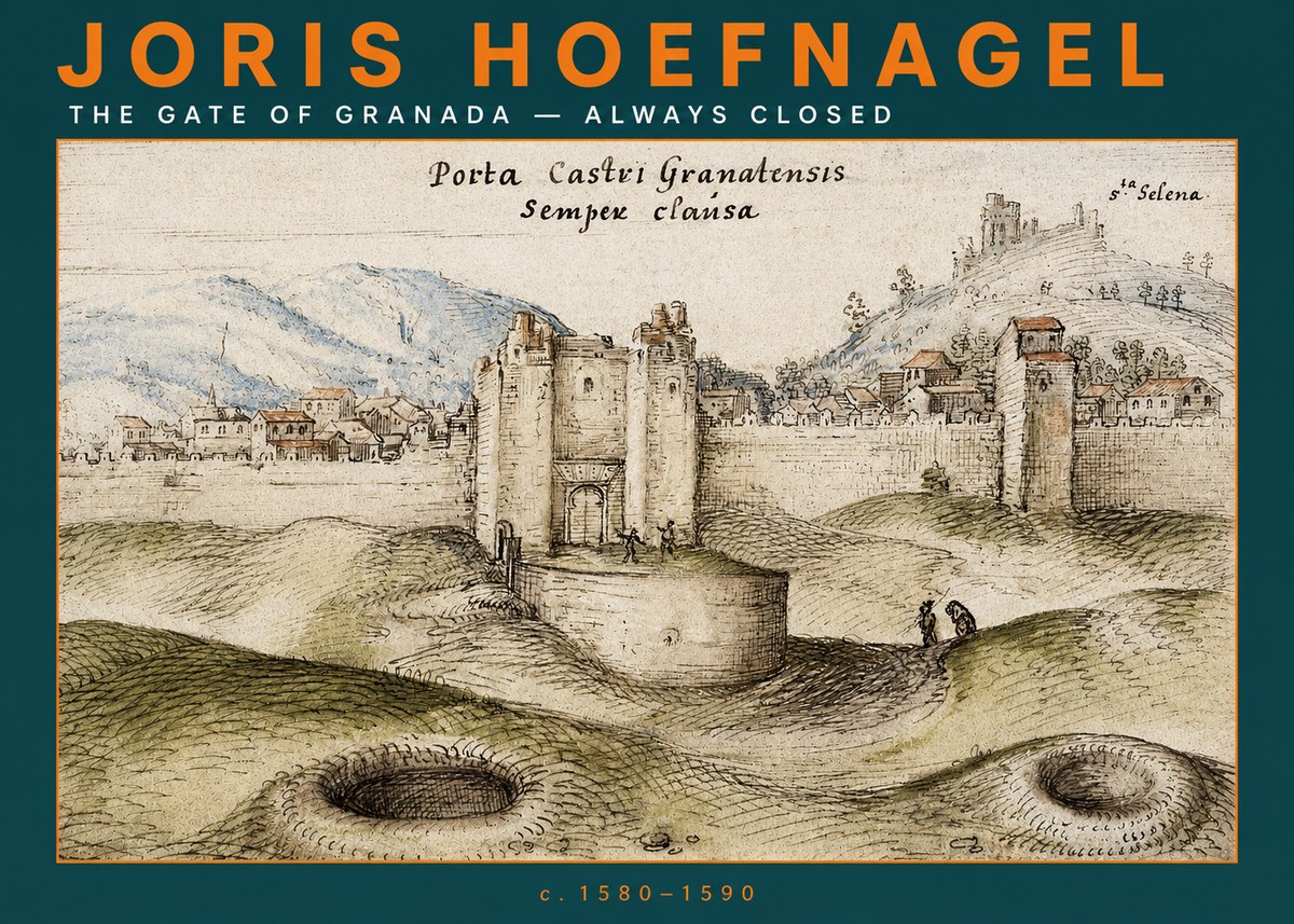 Joris Hoefnagel The Gate of Granada - Always Closed No2 - Juliste