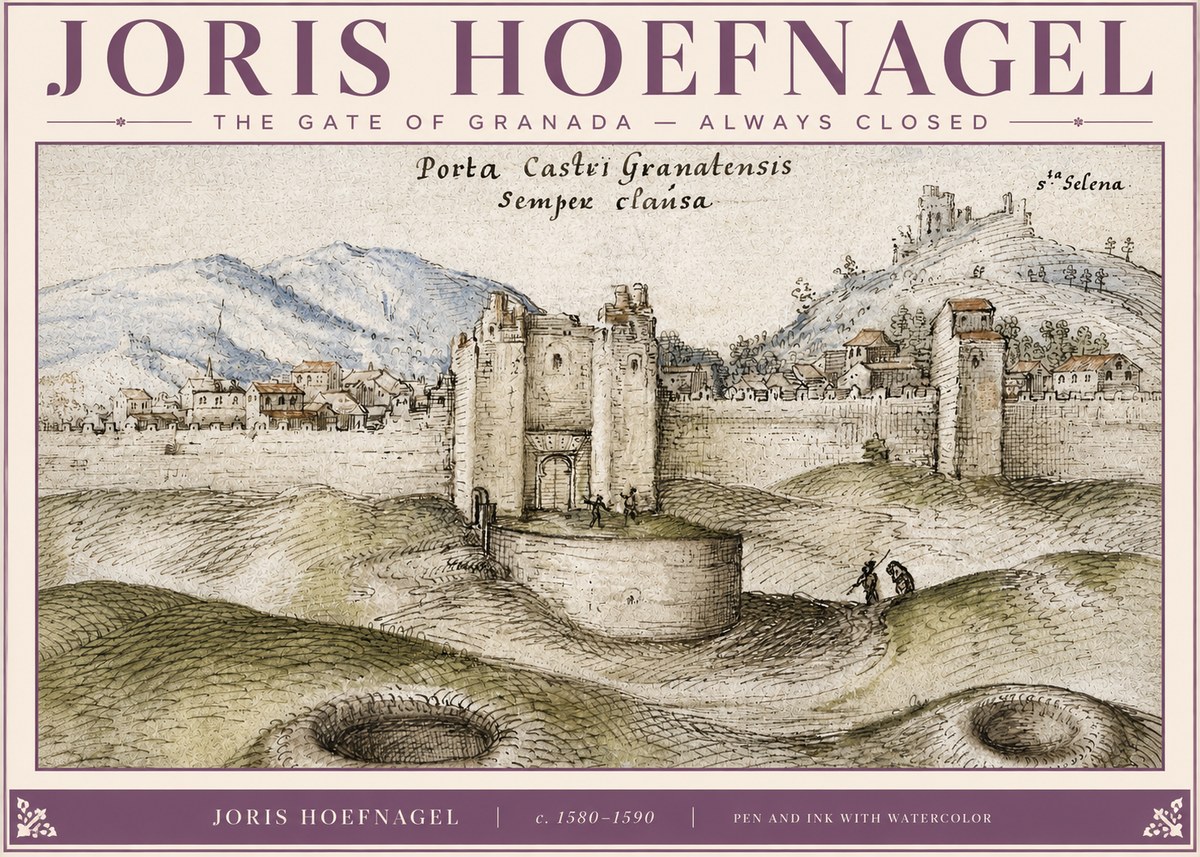 Joris Hoefnagel The Gate of Granada - Always Closed No3 - Juliste