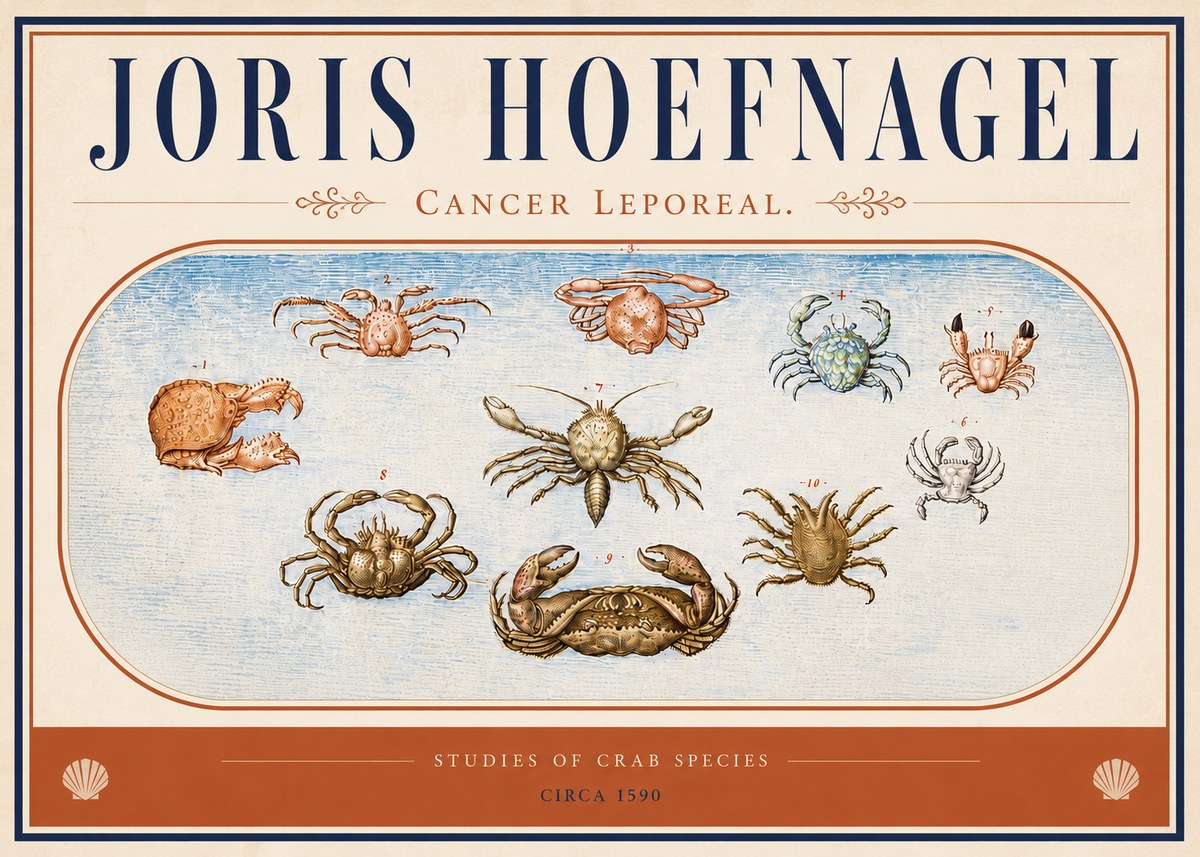 Joris Hoefnagel Cancer Leporeal. No4 - Juliste