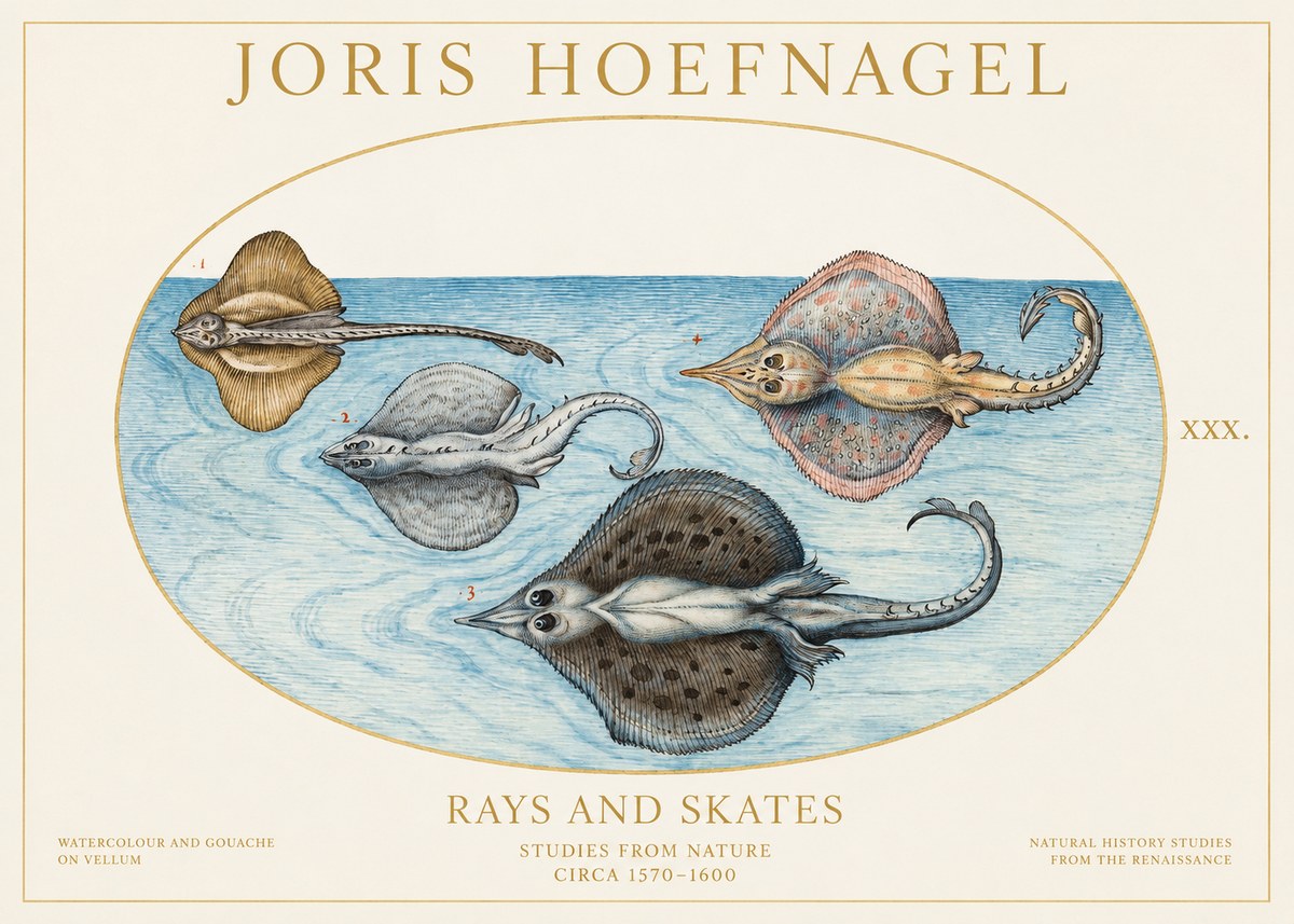 Joris Hoefnagel Rays and Skates No1 - Juliste