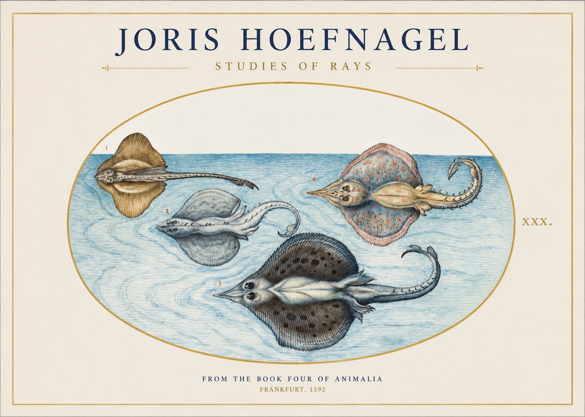 Joris Hoefnagel Rays and Skates No2 - Juliste