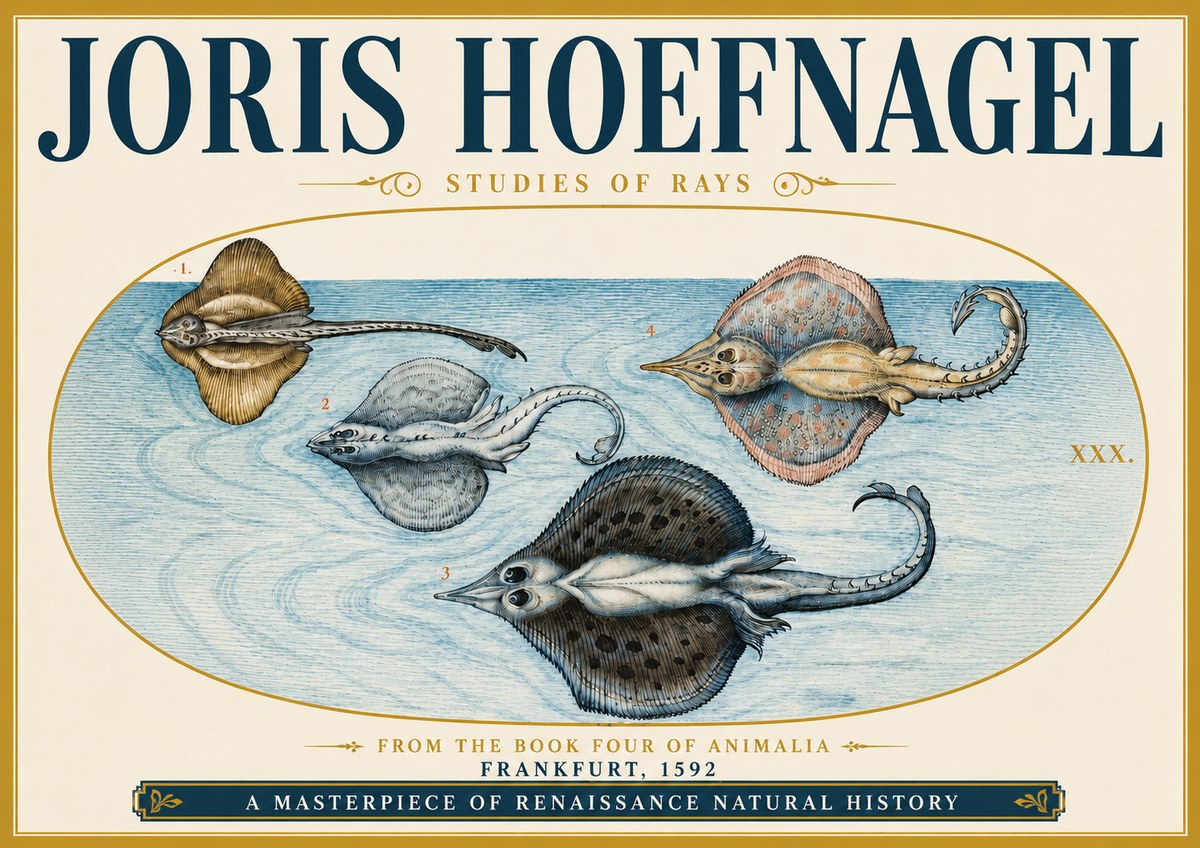 Joris Hoefnagel Rays and Skates No5 - Juliste