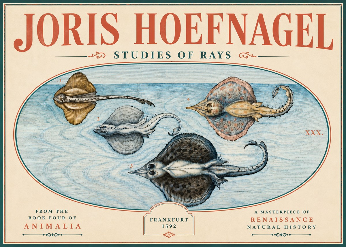 Joris Hoefnagel Rays and Skates No6 - Juliste