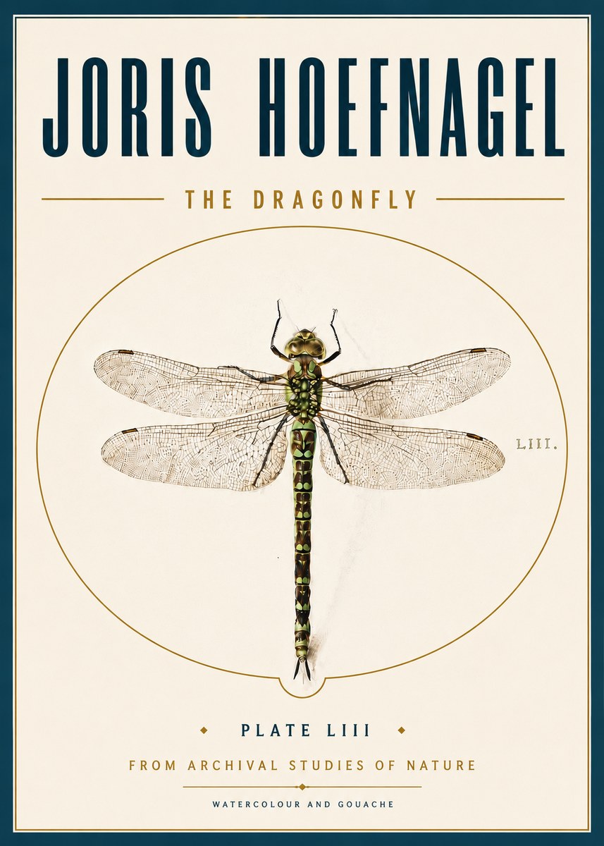 Joris Hoefnagel The Dragonfly No6 - Juliste