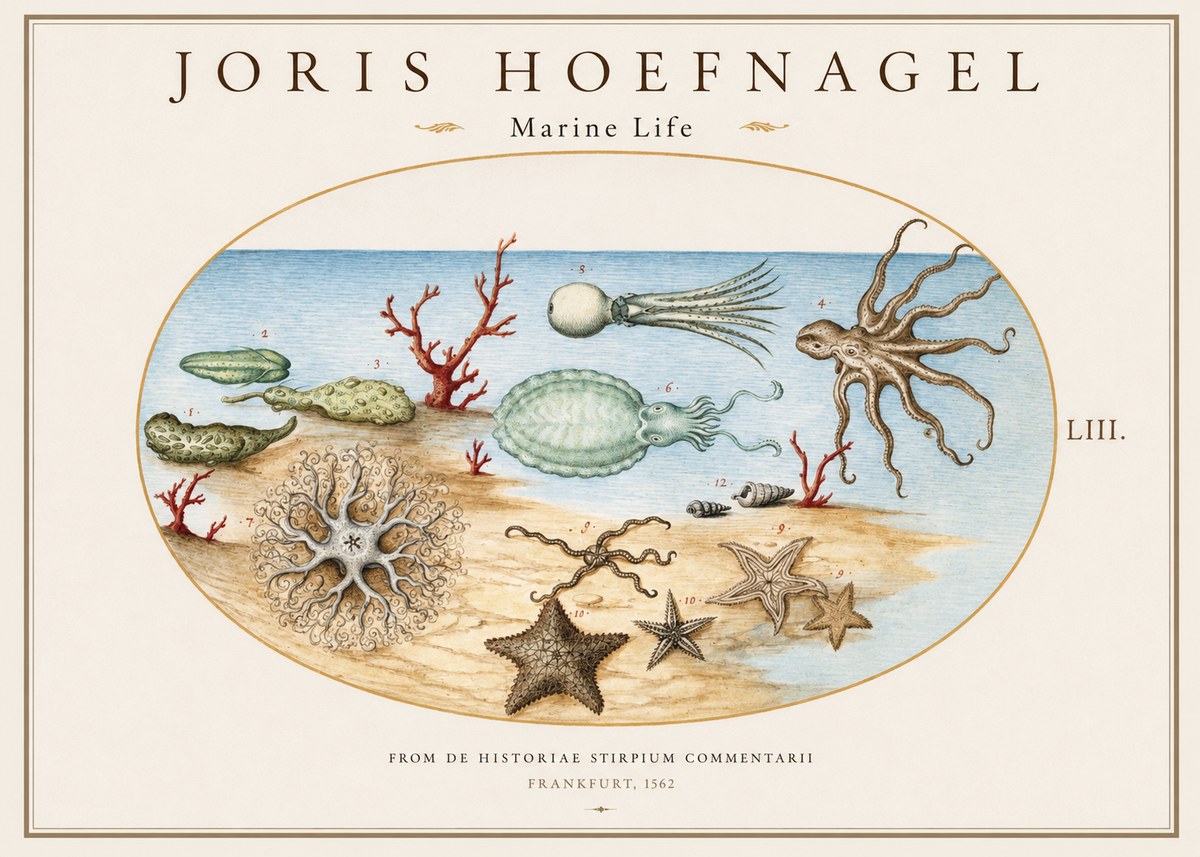 Joris Hoefnagel Marine Life No1 - Juliste