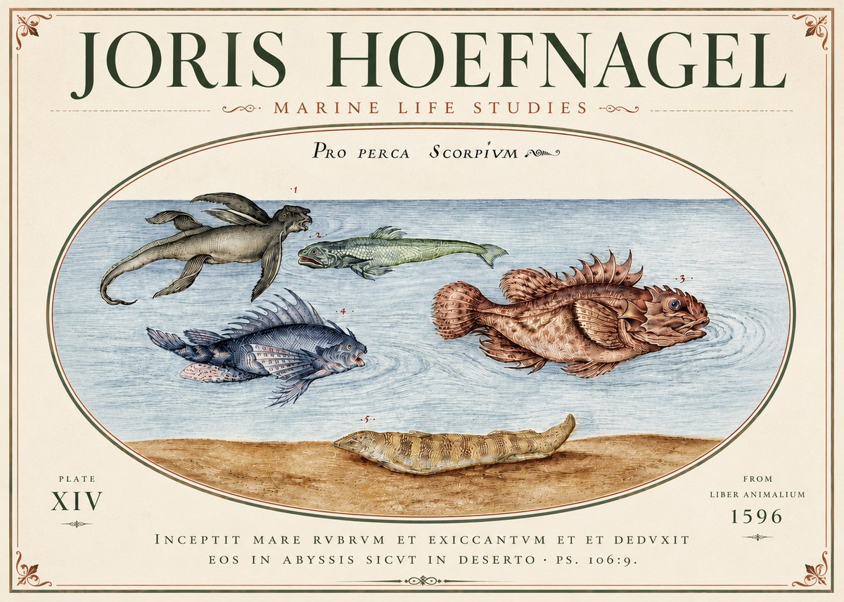 Joris Hoefnagel Pro Perca Scorpivm No6 - Juliste