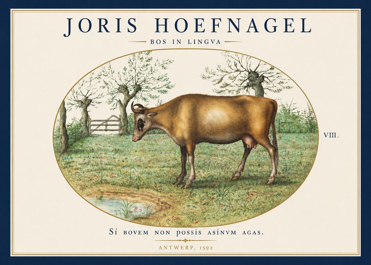 Joris Hoefnagel Bos in Lingva No4 - Juliste