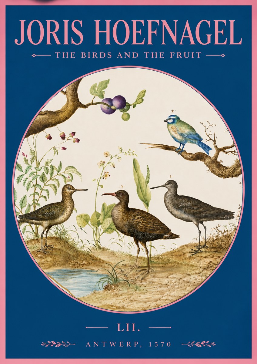 Joris Hoefnagel The Birds and the Fruit No2 - Juliste