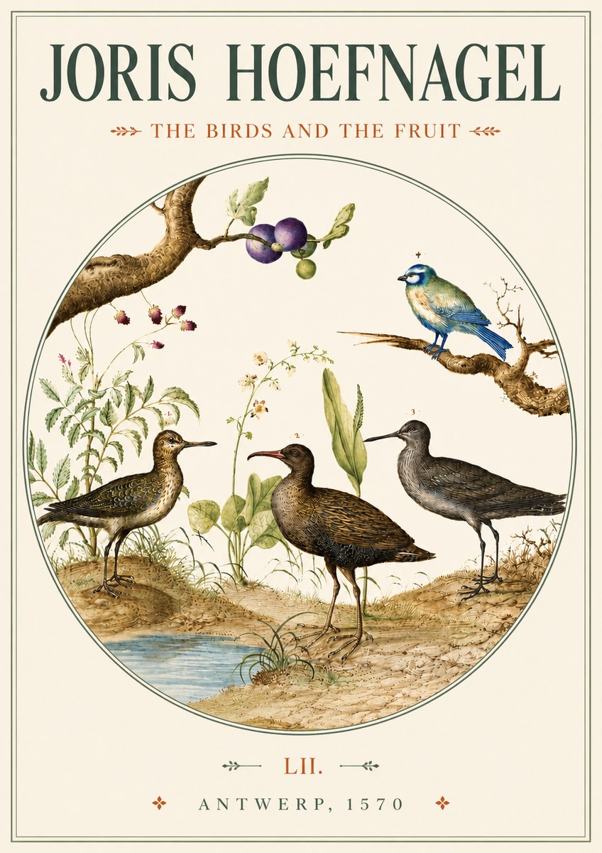 Joris Hoefnagel The Birds and the Fruit No3 - Juliste