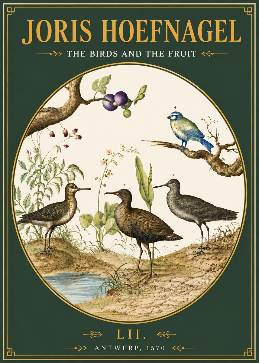 Joris Hoefnagel The Birds and the Fruit No4 - Juliste
