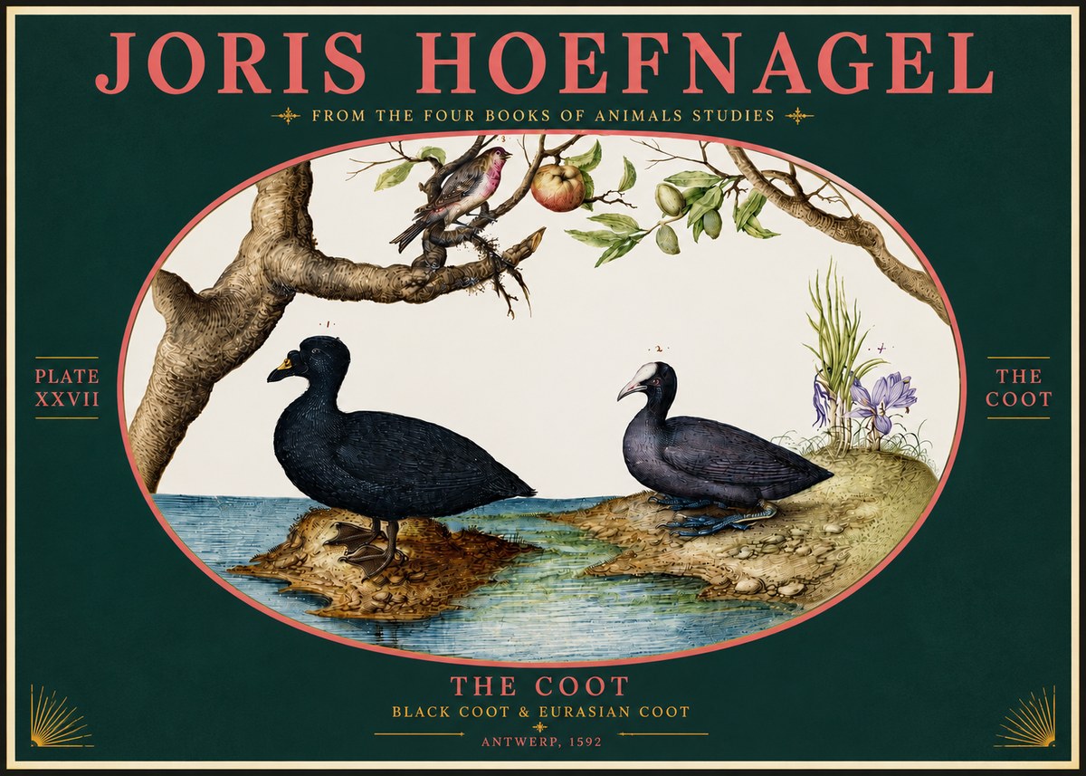 Joris Hoefnagel The Coot No4 - Juliste