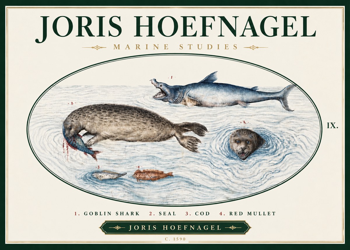 Joris Hoefnagel Marine Studies No3 - Juliste